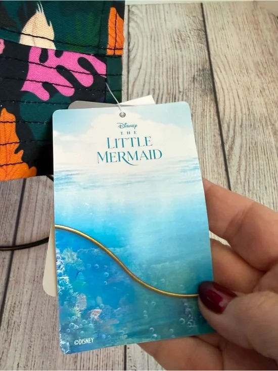 DISNEY The Little Mermaid Reversible Retro Bucket Hat One Size NWT - Picture 3 of 7